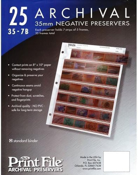 NEGATIVE SLEEVES 35M 25PK